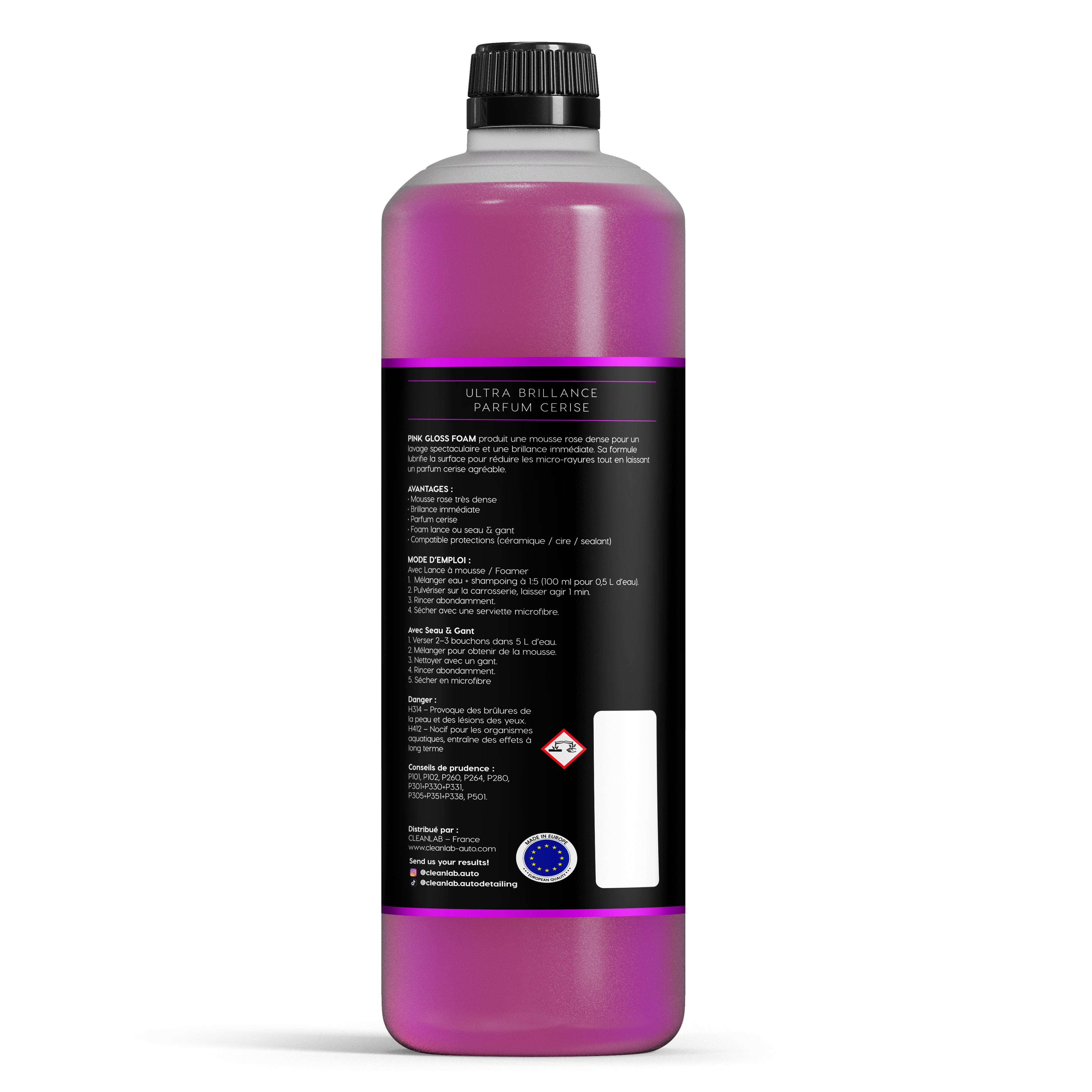 Pink Gloss Foam - Shampoing Moussant Auto