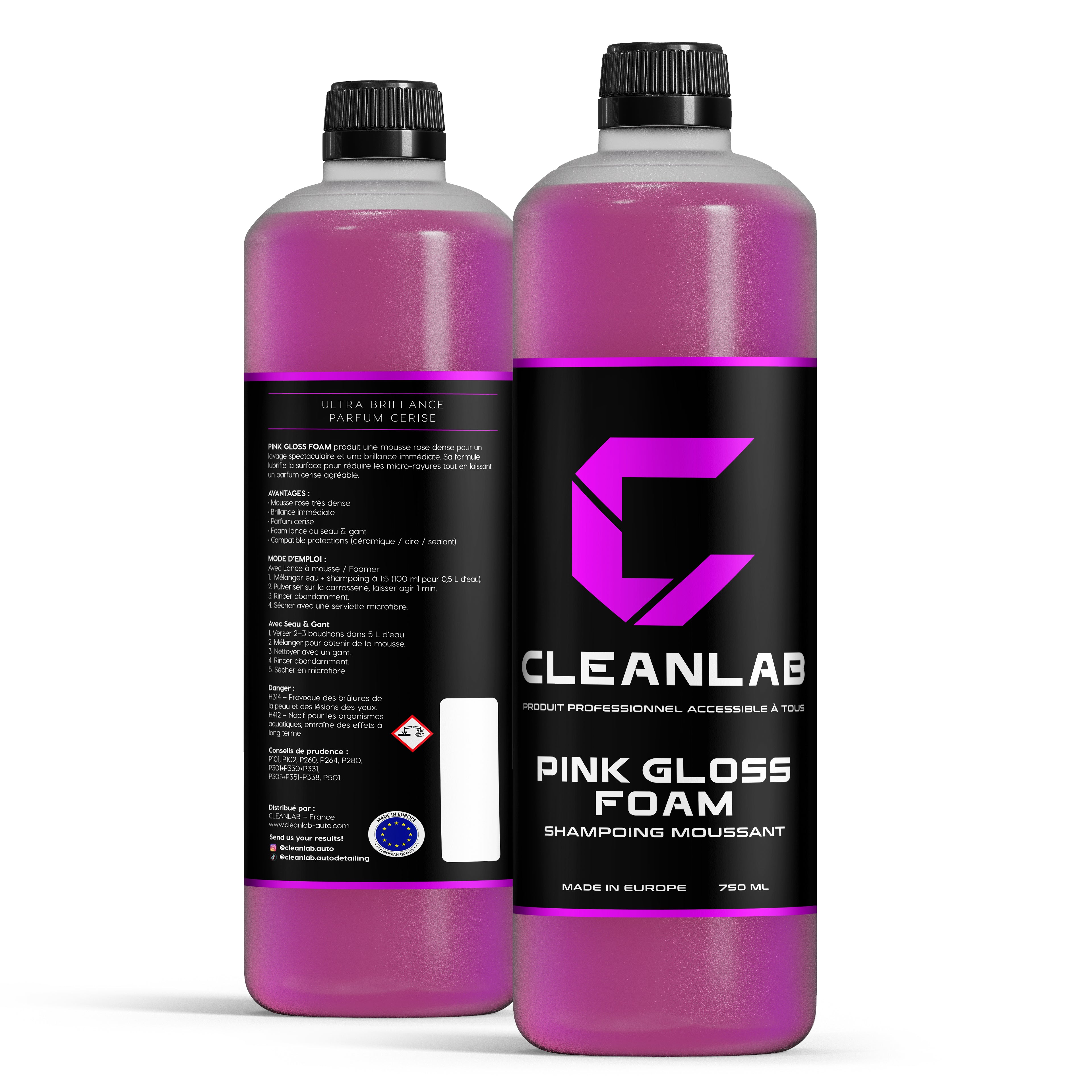 Pink Gloss Foam - Shampoing Moussant Auto